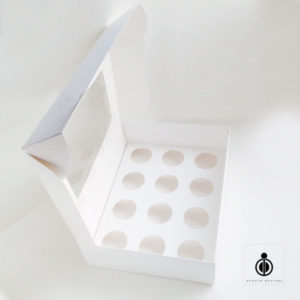 12 cup cake box with window